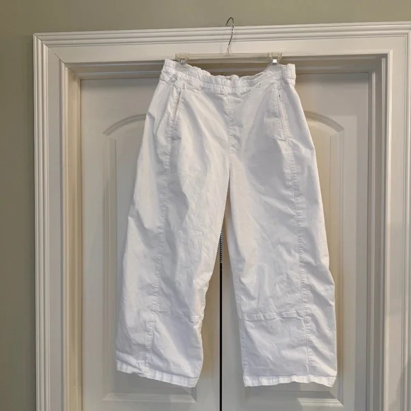 🤍 Pilcro by Anthropologie Izzie Relaxed Pull-On Barrel Trousers – Size M - Picture 2 of 4